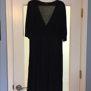 Black knit dress